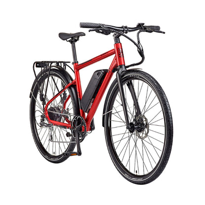 Shimano 8-speed gear system and Promax disc brakes on electric commuter bike
