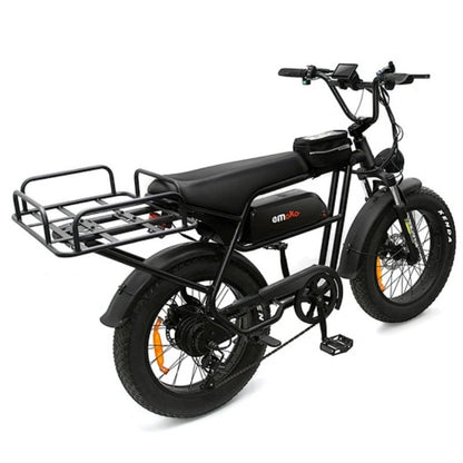 Emoko C99 1000W motor fat tire cargo e-bike close-up of 20-inch 4.0 tire