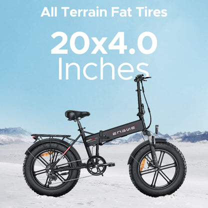 Engwe EP-2 Pro 750W Folding Electric Mountain Bike Front View