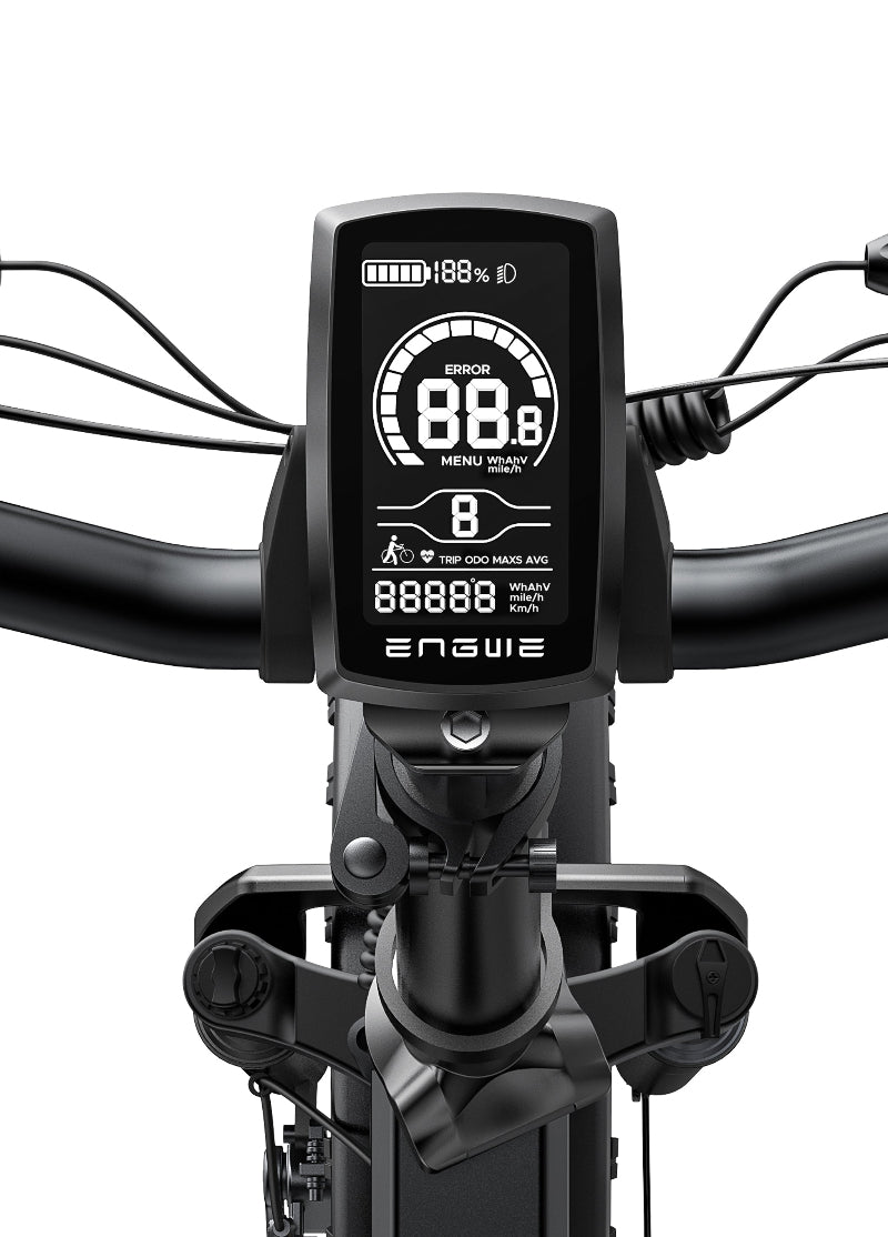 Engwe EP-2 Pro 750W Folding Electric Mountain Bike LCD Display
