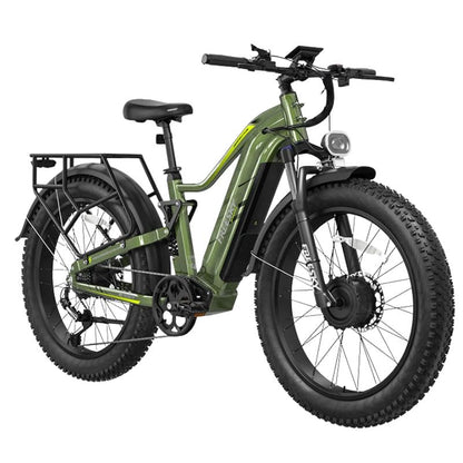 FREESKY Eurostar Turbo M-410 Dual Motor 4000W Peak Electric Bike – 48V 25Ah Battery