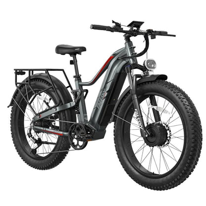 FREESKY Eurostar Turbo M-410 Dual Motor 4000W Peak Electric Bike – 48V 25Ah Battery