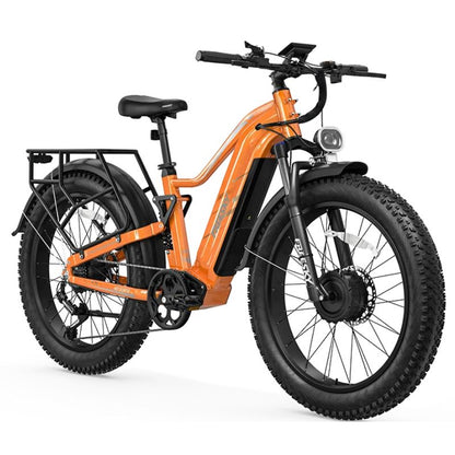 FREESKY Eurostar Turbo M-410 Dual Motor 4000W Peak Electric Bike – 48V 25Ah Battery