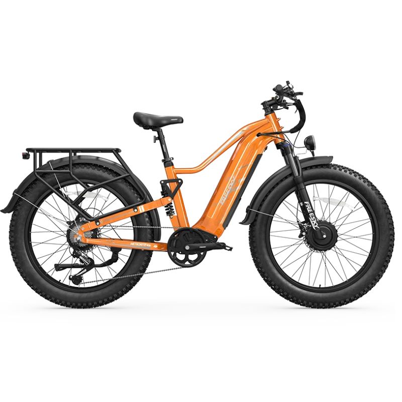 FREESKY Eurostar Turbo M-410 Dual Motor 4000W Peak Electric Bike – 48V 25Ah Battery