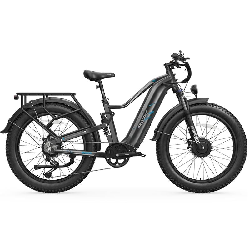 FREESKY Eurostar Turbo M-410 Dual Motor 4000W Peak Electric Bike – 48V 25Ah Battery