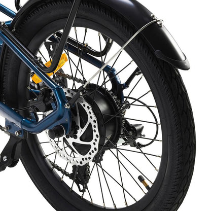 Folded Virum Step e‑bike standing compact