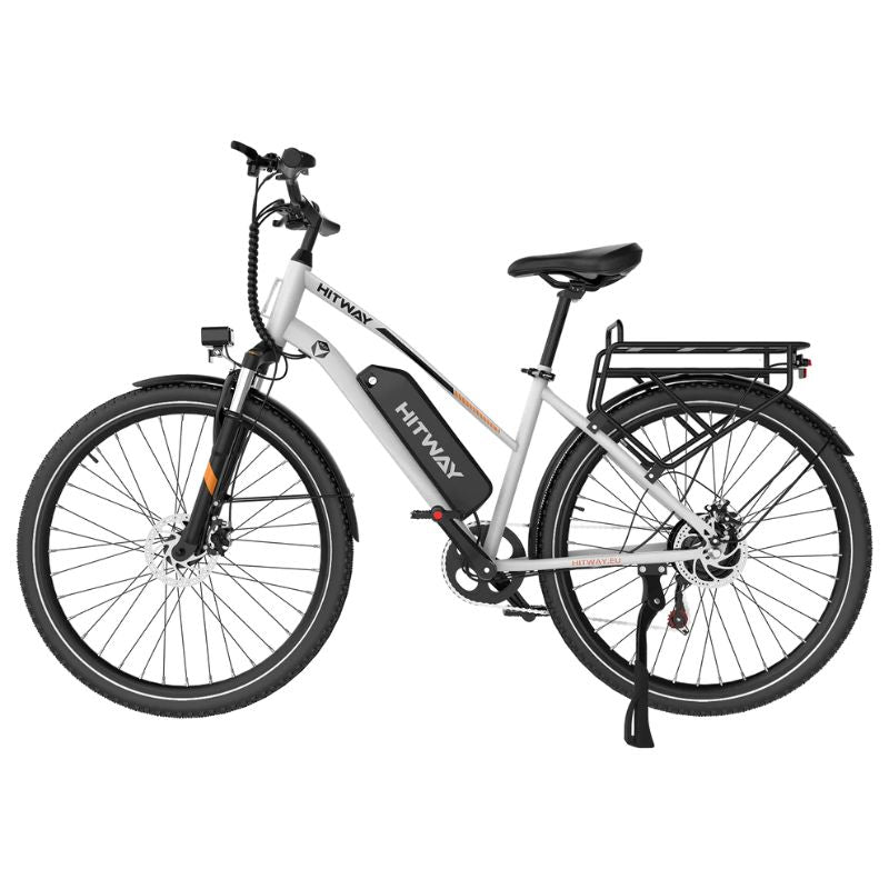 Front suspension e-bike city commute
