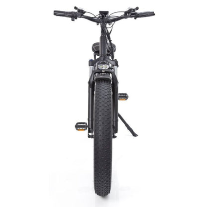 Full bike in trail setting – Illustrates terrain versatility and adventure-ready build