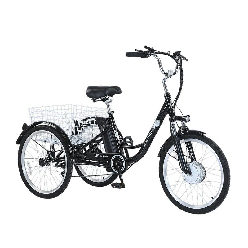 Shimano 7-speed gear shifter on GF100 electric tricycle
