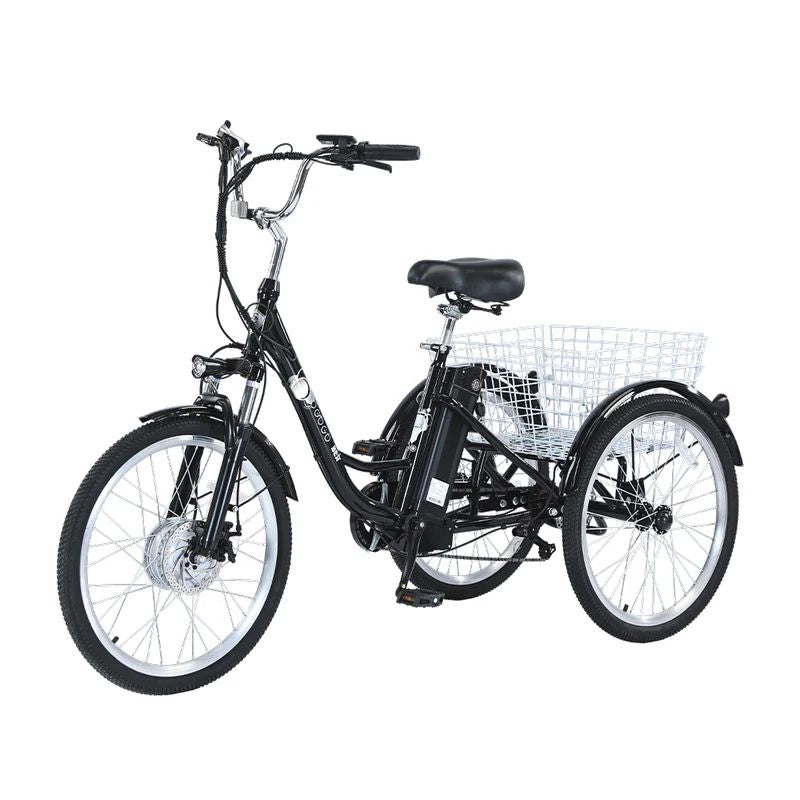 GOGOBEST GF100 350W electric cargo tricycle full side view