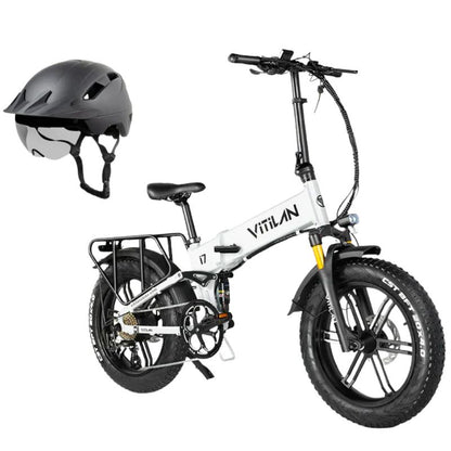 Vitilan I7 Pro 3.0 front view showing air suspension fork and fat all-terrain tires