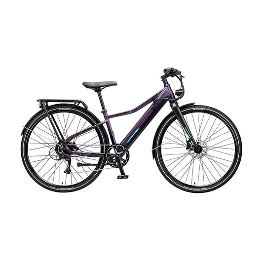 Commute INT Unisex Electric Bike in black 17-inch frame with integrated battery