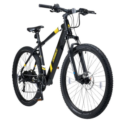 Mark2 Scrambler electric mountain bike black frame side profile UK road legal