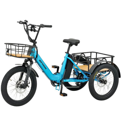 Revom T1 Fat Tyre Electric Tricycle 250W 15.5mph – EAPC Compliant