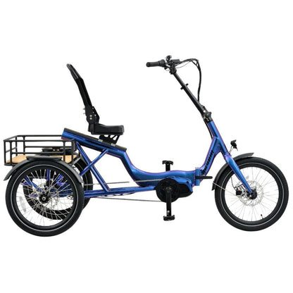Revom T4F Semi Recumbent Folding Electric Tricycle