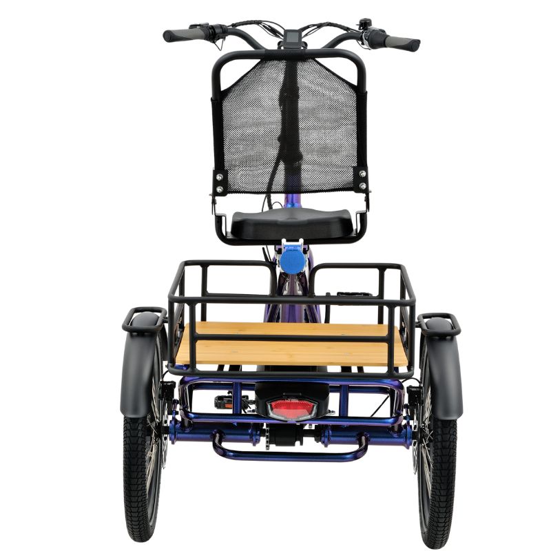 Revom T4F Semi Recumbent Folding Electric Tricycle