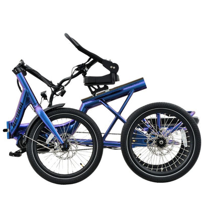 Revom T4F Semi Recumbent Folding Electric Tricycle