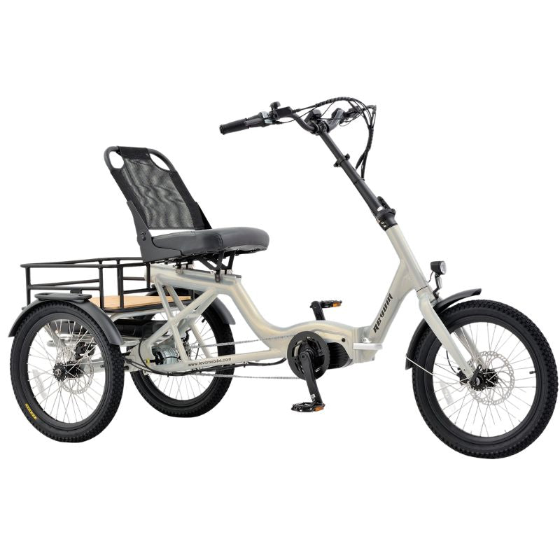 Revom T4F Semi Recumbent Folding Electric Tricycle