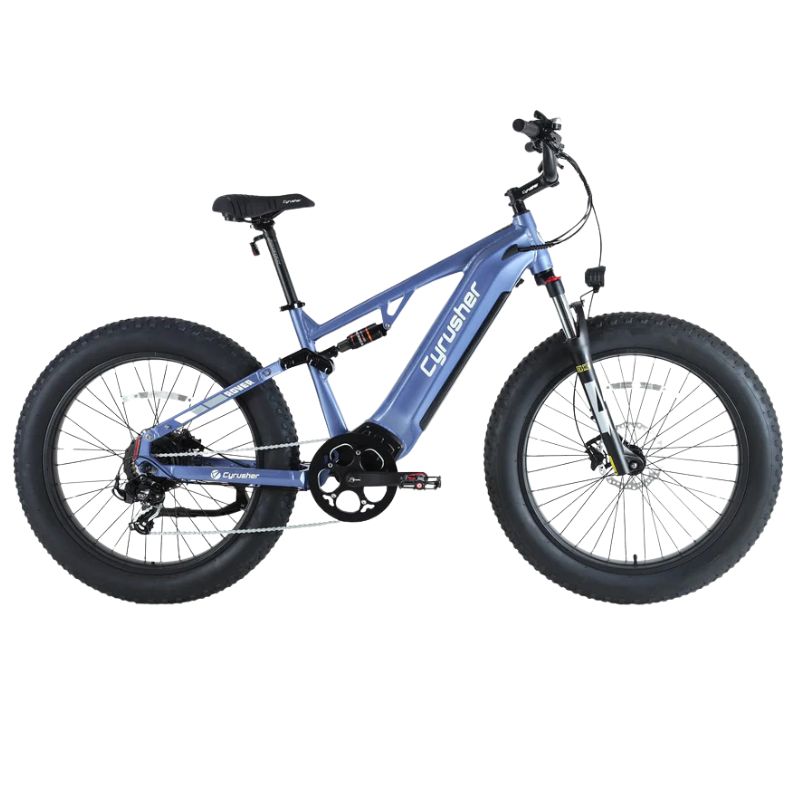 Rover e-bike front view in terrain setting