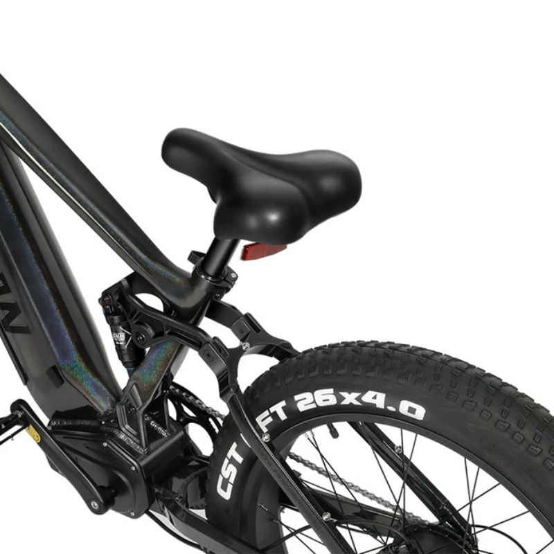 Vitilan T7 e-bike Shimano 8-speed gear shifter handlebar view