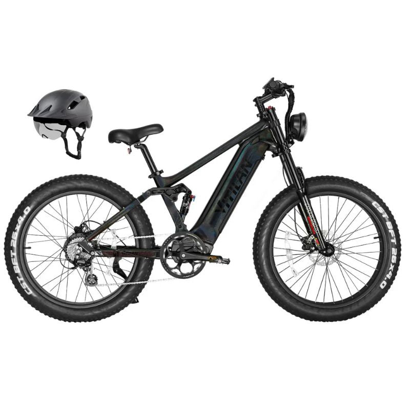 Vitilan T7 dashboard TFT display showing speed, battery level and pedal assist mode