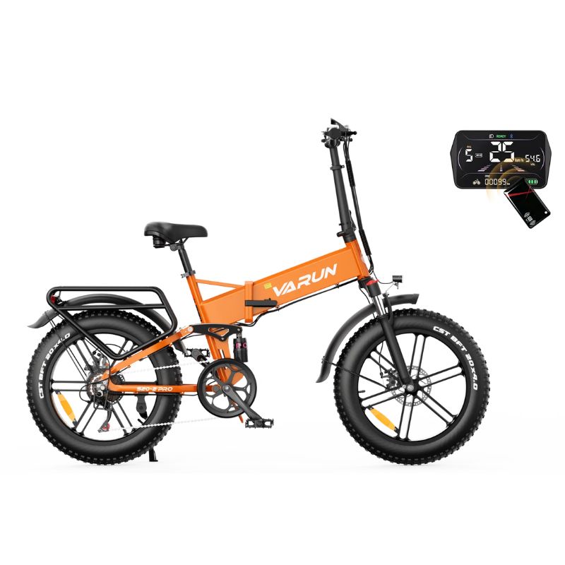 VARUN S20-2 PRO Folding Electric Bike | 250W EAPC Specification | 624Wh Battery | Full Suspension | NFC Display