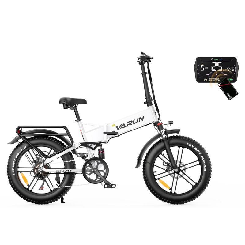 VARUN S20-2 PRO Folding Electric Bike | 250W EAPC Specification | 624Wh Battery | Full Suspension | NFC Display