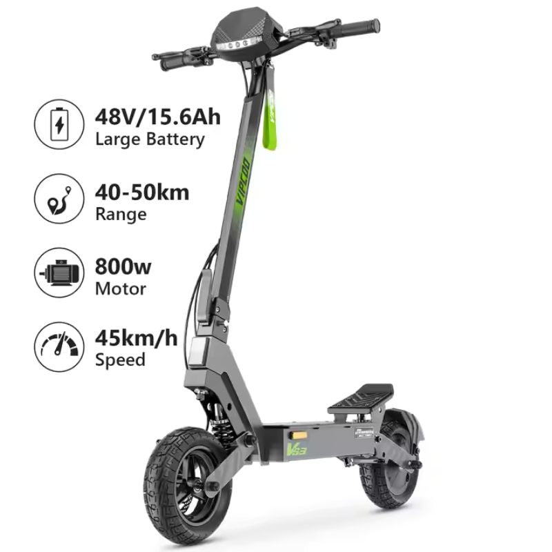 VIPCOO-VS3 800W 50km/h 15.6ah Off Road Adult E Scooter