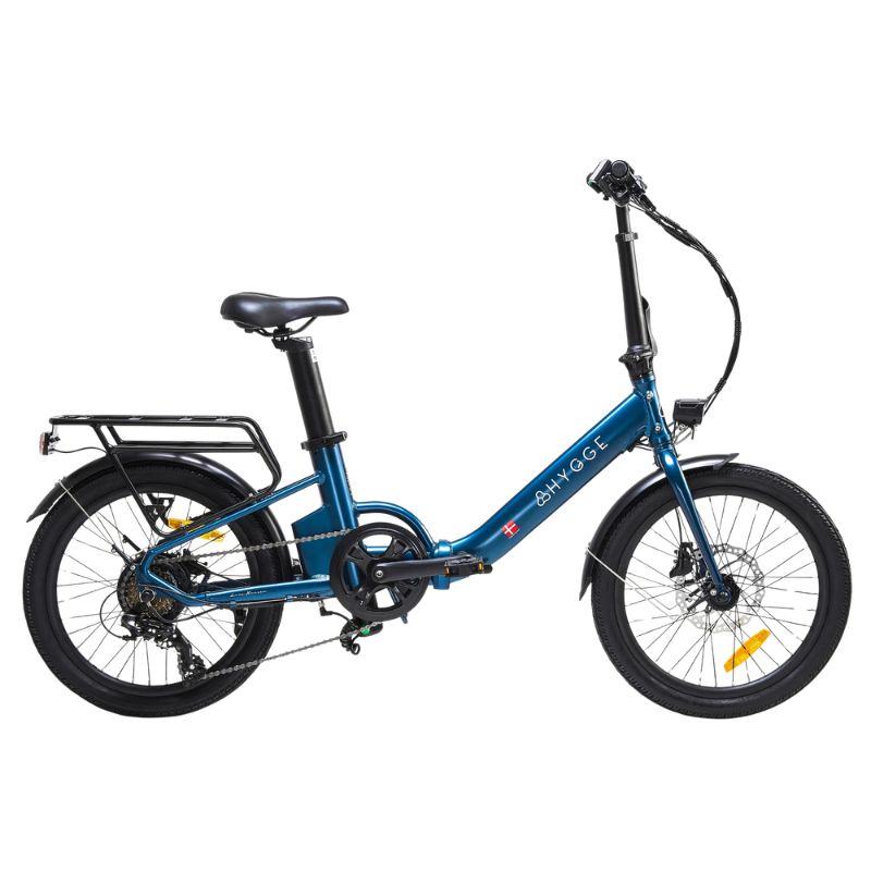 Virum Step folding e‑bike unfolded in city square