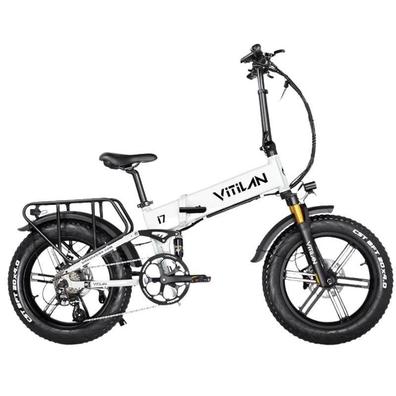 Vitilan I7 Pro 3.0 folding full suspension aluminum alloy frame detail