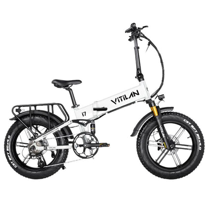 Vitilan I7 Pro 3.0 folding full suspension aluminum alloy frame detail
