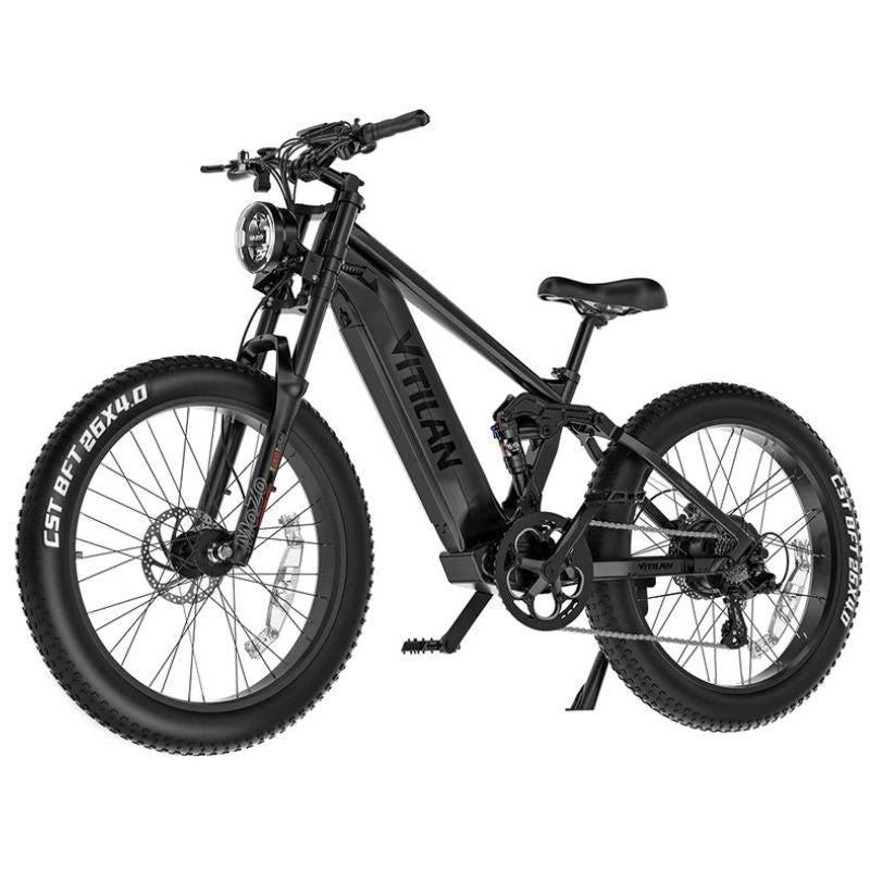 Vitilan T7 fat tire 26x4.0 puncture-resistant tyre tread close-up