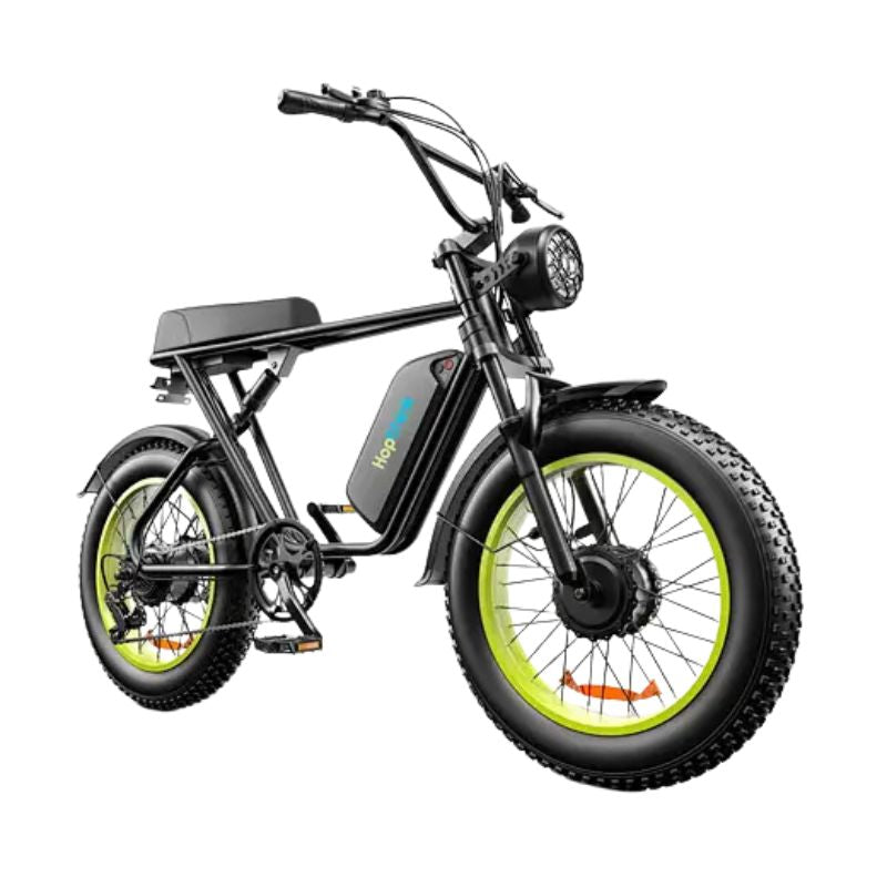 Close-up of Emoko C91 48V 20Ah removable battery on aluminum frame