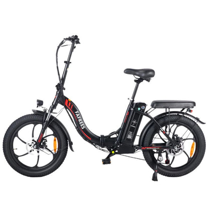 Fafrees F20 foldable fat tire electric bike black view