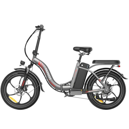 Front suspension fork and fat tire close-up