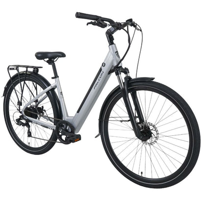 Falcon Horizon Low Step Electric Hybrid Bike – Comfortable Urban E-Bike with 375Wh Battery