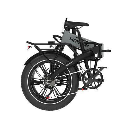 HITWAY BK10S front suspension fork detail on urban street