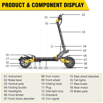 iENYRID ES60 Dual Motor Fast Electric Scooter