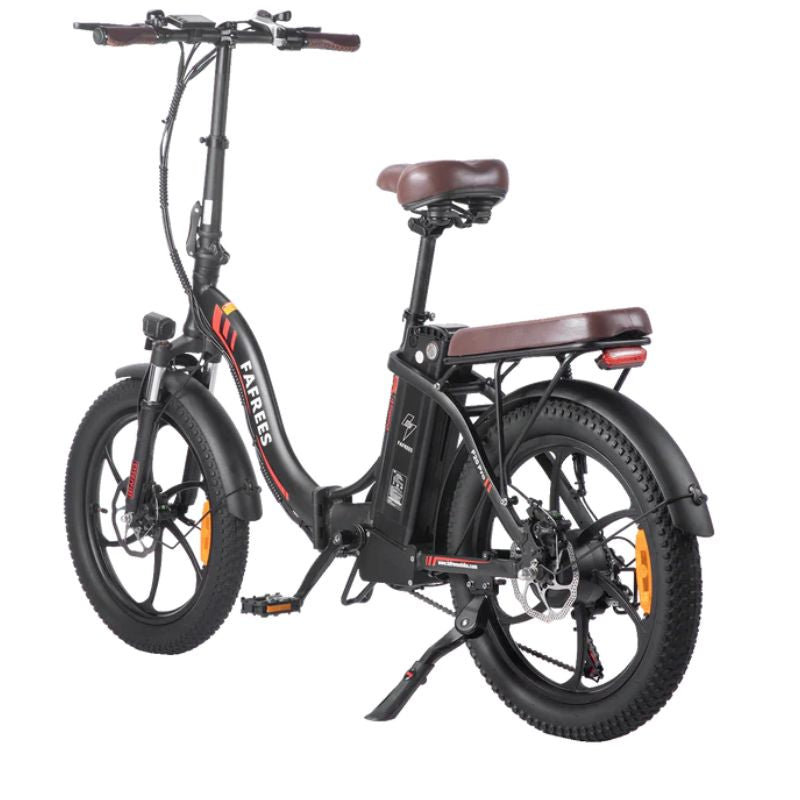 Fafrees F20 Pro rear rack and fender setup with kickstand