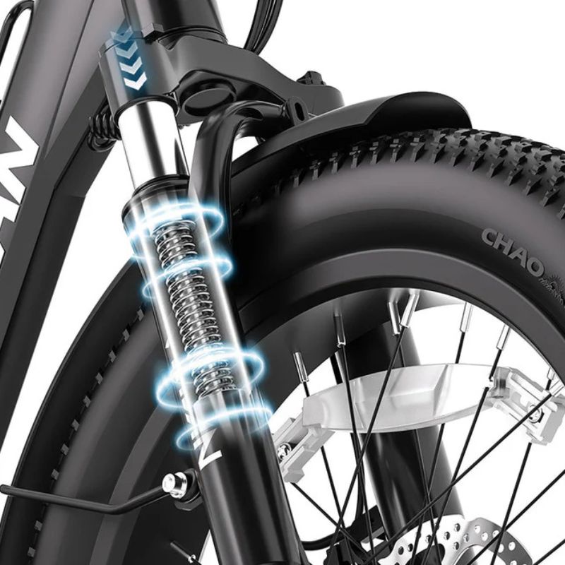 Vitilan U3 dual suspension – front fork and rear seat-post shock absorber