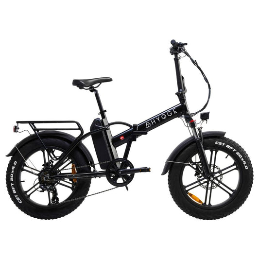 Vester Folding Fat Tyre E-Bike in Onyx Black
